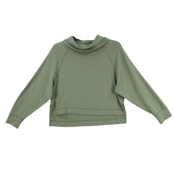 Old Navy Sage Green Cowl Neck Pullover Sweatshirt With Relaxed Fit Size XS - Picture 1 of 7